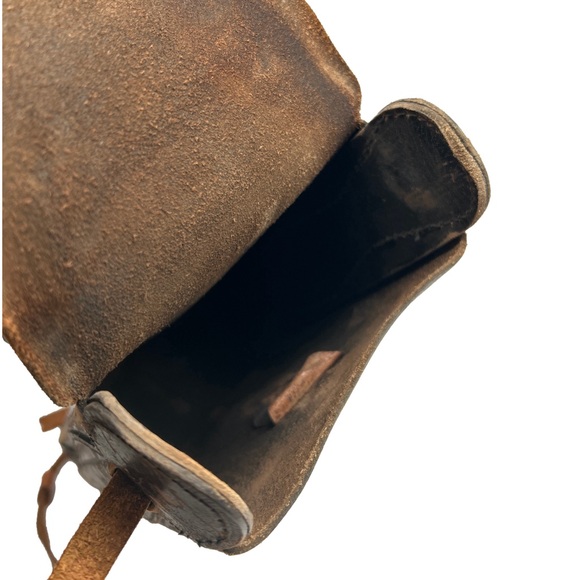 Antique Leather Folding Camera Case Only With Working Clasp And Leather Strap - Picture 10 of 16